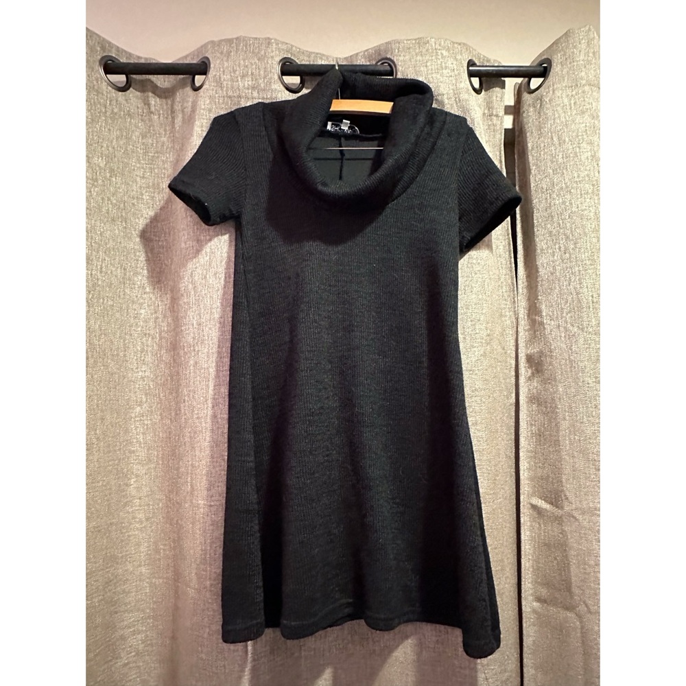 Good Condition Showpo. Women's Black Mini Dress with Cowl Neck